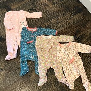 Baby Girl Sleeper Onesies 9mo